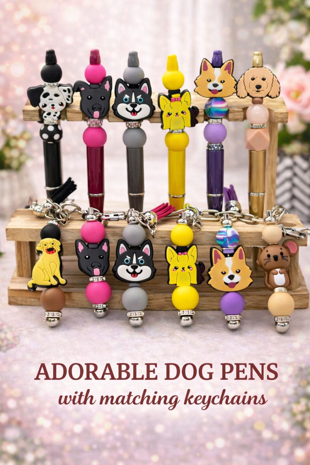 handmade pen and keychain gift for teachers and students