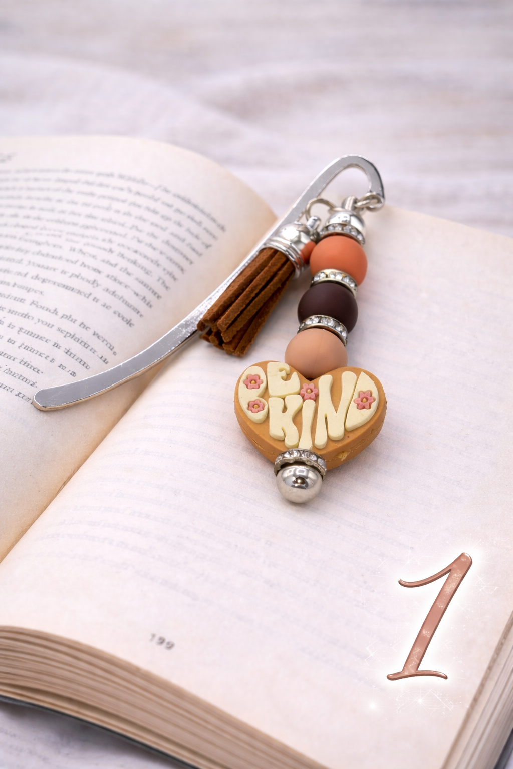 Kind Heart Bookmark – Handmade Gift for Readers | Inspirational Gift | Cute Book Lover Gift