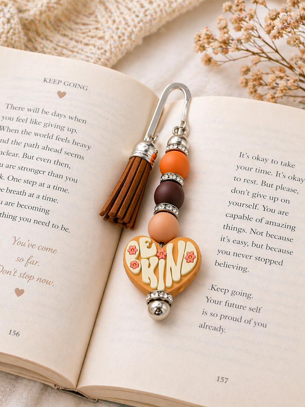 Kind Heart Bookmark – Handmade Gift for Readers | Inspirational Gift | Cute Book Lover Gift