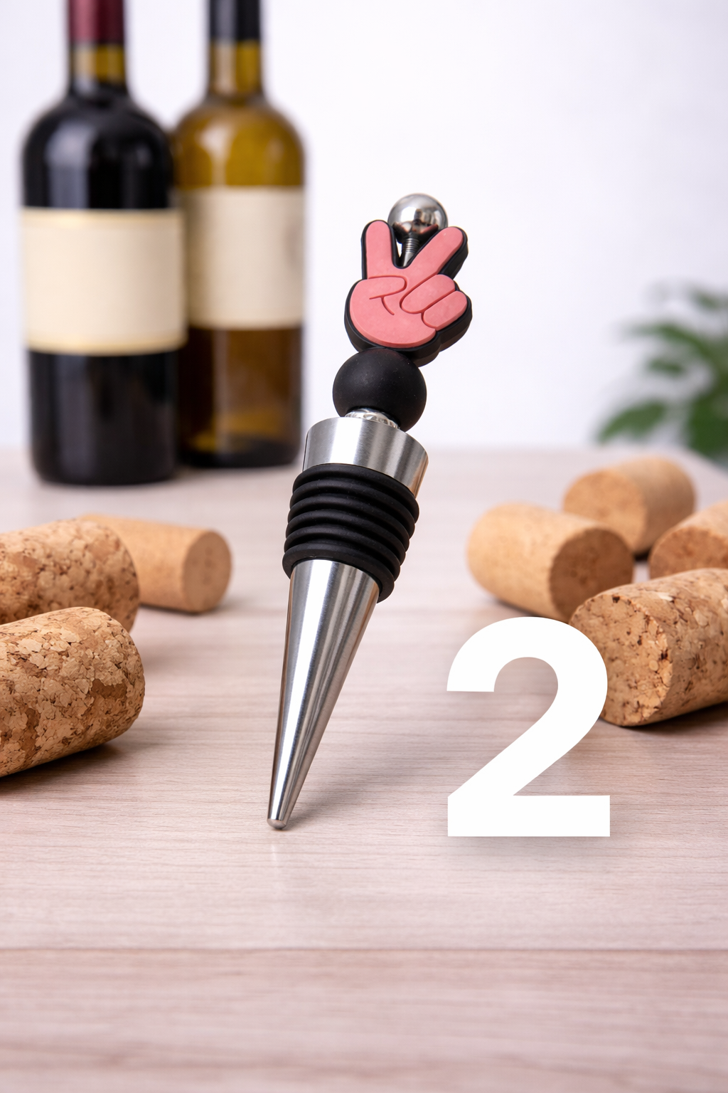 Retro Wine Bottle Stopper – Colorful Vintage Style Wine Plug | Leak Proof Reusable Bar Accessory | Gift for Wine Lovers