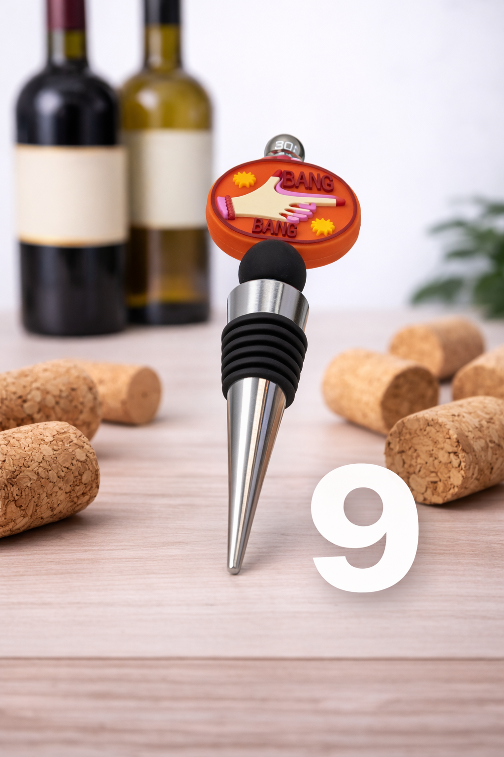 Retro Wine Bottle Stopper – Colorful Vintage Style Wine Plug | Leak Proof Reusable Bar Accessory | Gift for Wine Lovers