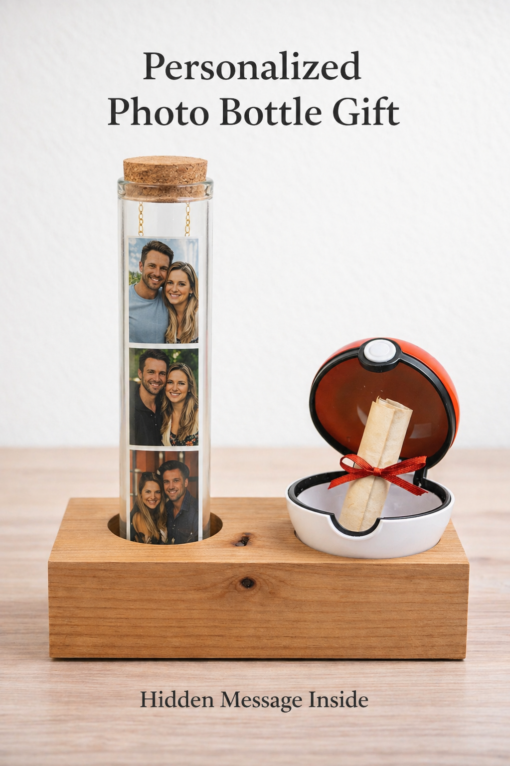 Poké Ball Surprise Gift Box – Hidden Message Capsule Gift for Him or Her | Custom Secret Message Gift | Romantic or Fun Reveal