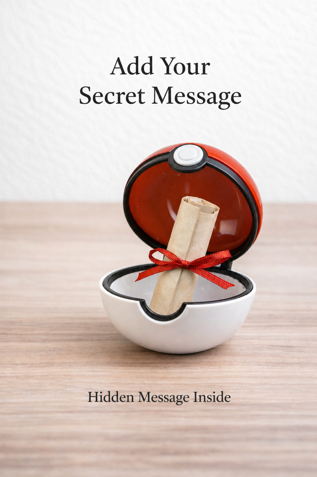 Poké Ball Surprise Gift Box – Hidden Message Capsule Gift for Him or Her | Custom Secret Message Gift | Romantic or Fun Reveal