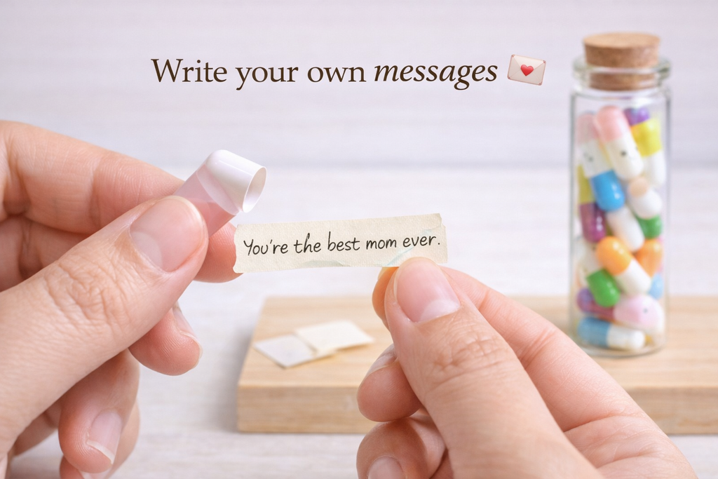open one every day capsule message jar gift idea