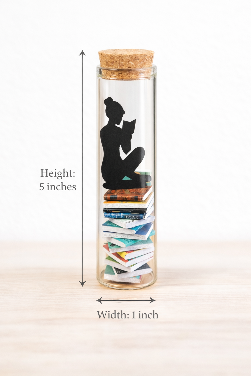 unique handmade gift for book lovers bottle art
