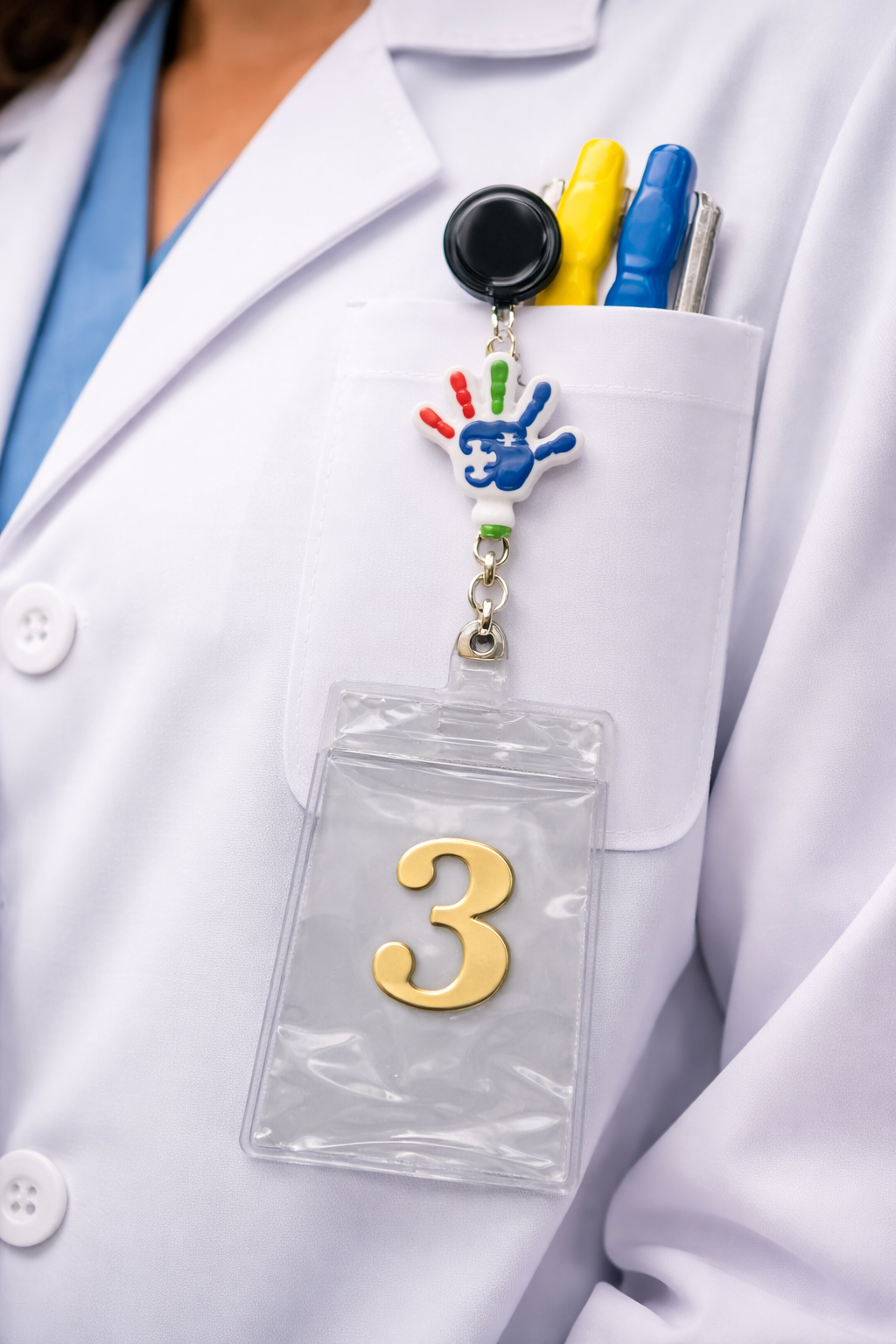 Autism Badge Reel, Retractable ID Holder, Nurse Badge Reel, Teacher Gift, Autism Awareness, Cute Badge Reel, Medical Badge
