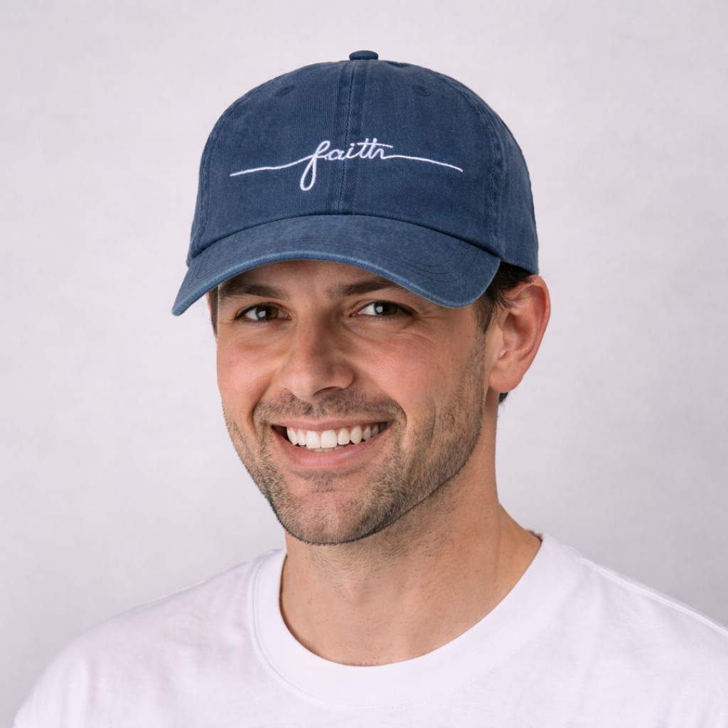 Faith Love Hope Hats – Minimalist Inspirational Caps | One Size Adjustable