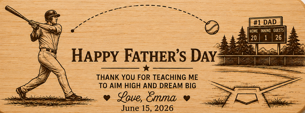 Personalized Wooden Bottle Opener Gift for Dad or Grandpa